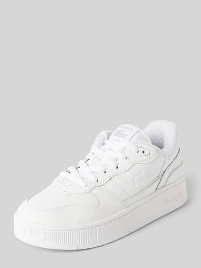 Lacoste Leren sneakers met labeldetails Wit - 1