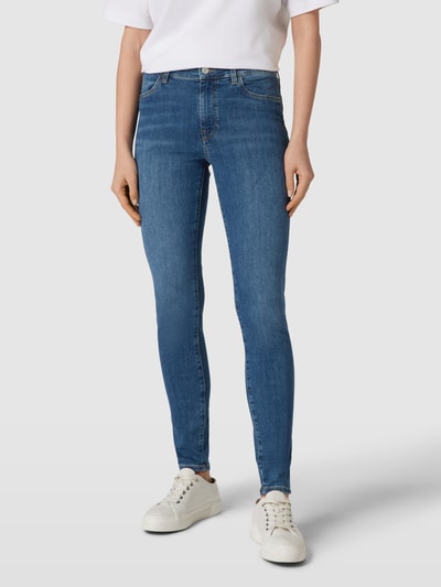 Gant Skinny Fit Jeans mit Gesäßtaschen Modell 'Nella' Jeansblau 4