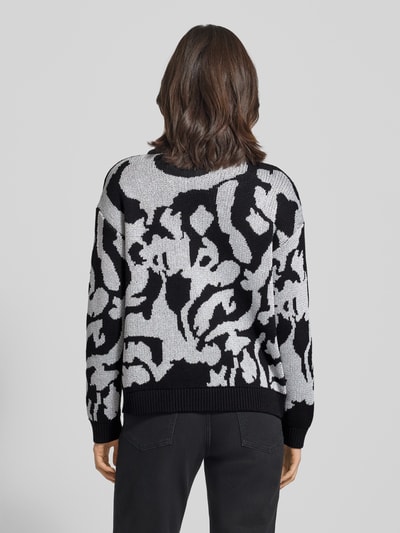 Vila Regular Fit Pullover in Strick-Optik Modell 'Beca' Black 5