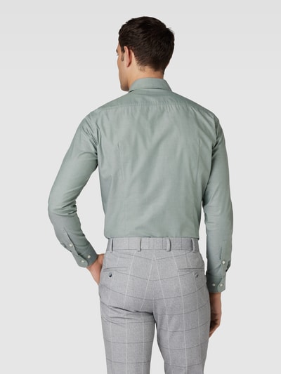 BOSS Slim fit zakelijk overhemd met kentkraag, model 'Hank' Groen - 5