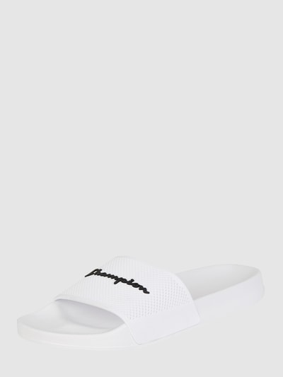 CHAMPION Slides mit Logo Weiss 1