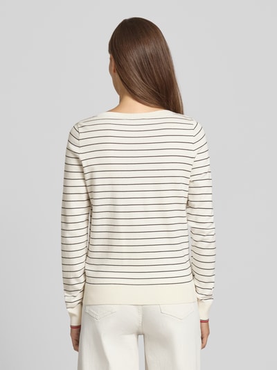 Tommy Hilfiger Bluzka z długim rękawem o kroju regular fit z mieszanki bawełny Écru 5