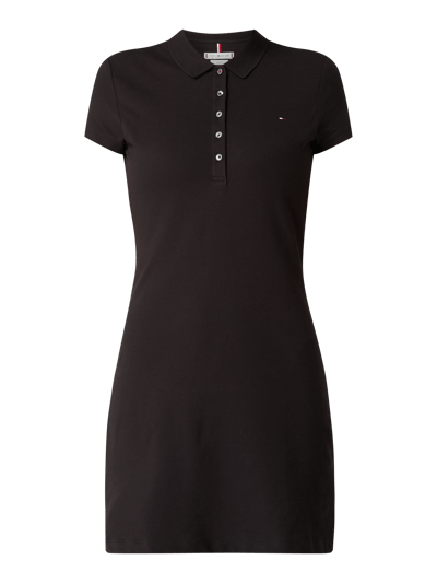 Tommy Hilfiger Sukienka polo o kroju slim fit Czarny 2