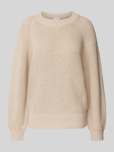 s.Oliver RED LABEL Comfort Fit Strickpullover mit Raglanärmeln Beige 2