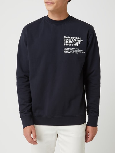 Marc O'Polo Denim Relaxed Fit Sweatshirt mit Logo Marine 4