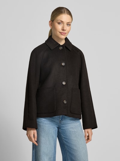 Christian Berg Woman Selection Relaxed Fit Jacke mit Woll-Anteil Dunkelbraun 4