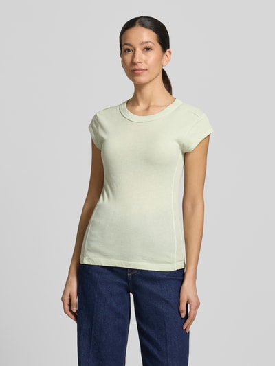 Marc O'Polo Slim Fit T-Shirt aus reiner Baumwolle Hellgruen 4