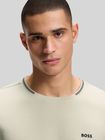 BOSS Green Regular Fit T-Shirt aus Baumwoll-Mix Modell 'TAUL' Beige 3