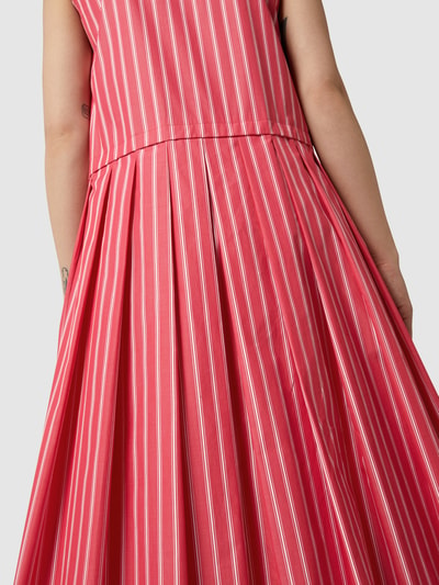 Max Mara Studio Ärmelloses Blusenkleid in A-Linie Pink 3