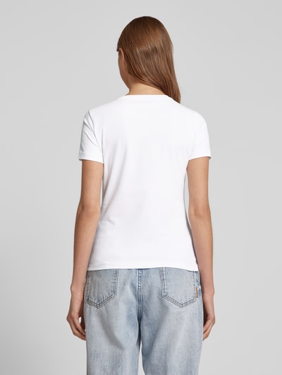 Emporio Armani T-Shirt mit Logo-Print Weiss 5