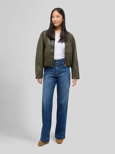 ANGELS Jeansy o kroju relaxed fit z mieszanki bawełny model 'Liz Retro' Jeansowy niebieski 1