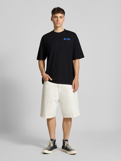 Hugo Blue Regular Fit T-Shirt aus reiner Baumwolle Modell 'NILTE' Black 1