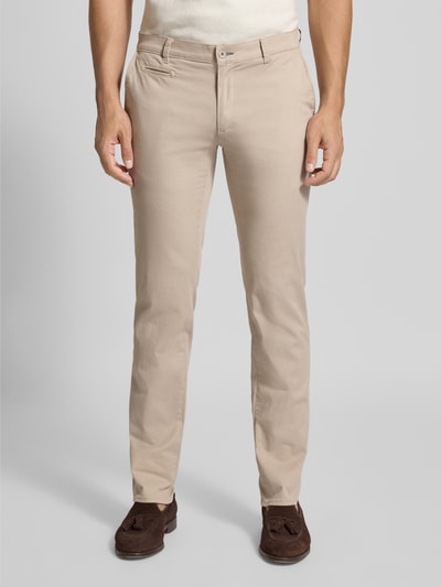 Brax Regular Fit Chino mit Gesäßtaschen Modell 'Fabio' Kitt 4
