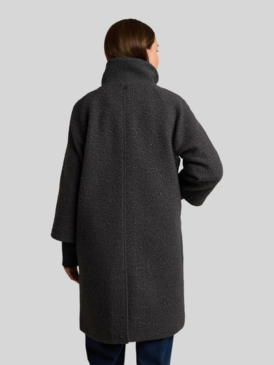 Tom Tailor Teddymantel met hoge opstaande kraag Zwart - 5