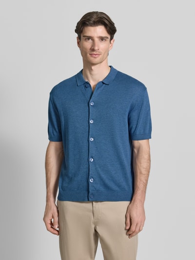Casual Friday Freizeithemd mit 1/2-Arm Modell 'BELLS' Rauchblau Melange 4