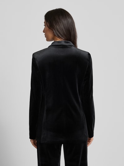 Jake*s Collection Slim fit blazer van fluweel met klepzakken Zwart - 5