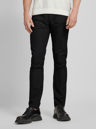 Emporio Armani Regular fit broek in 5-pocketmodel Zwart - 4