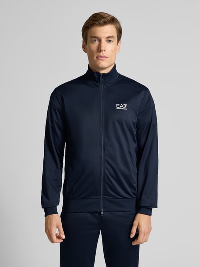 EA7 Emporio Armani Trainingsanzug mit Label-Print Dunkelblau 4