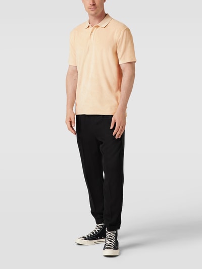 BOSS Orange Poloshirt mit Label-Stitching Modell 'Petowel' Offwhite 1