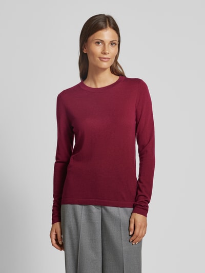 Christian Berg Woman Selection Strickpullover mit Rundhalsausschnitt Bordeaux 4