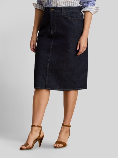 Lauren Ralph Lauren Tapered Fit Jeansrock aus Baumwoll-Mix Jeansblau 6