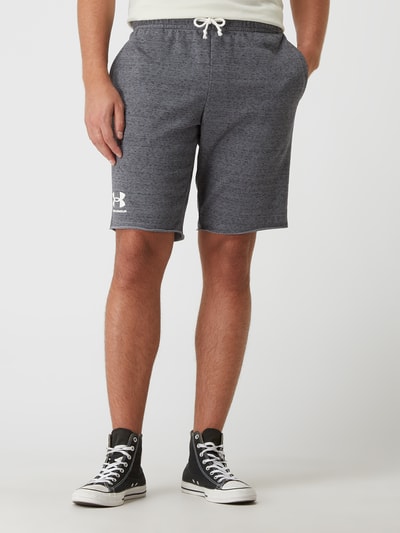 Under Armour Sweatshorts met logo  Donkergrijs - 4