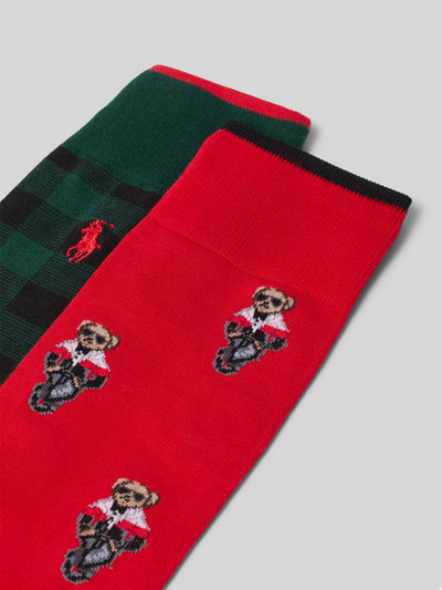 Polo Ralph Lauren Underwear Socken aus Baumwoll-Mix im 2er-Pack Rot 2