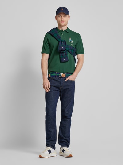 Polo Ralph Lauren Koszulka polo z wyhaftowanym logo Butelkowy zielony 1