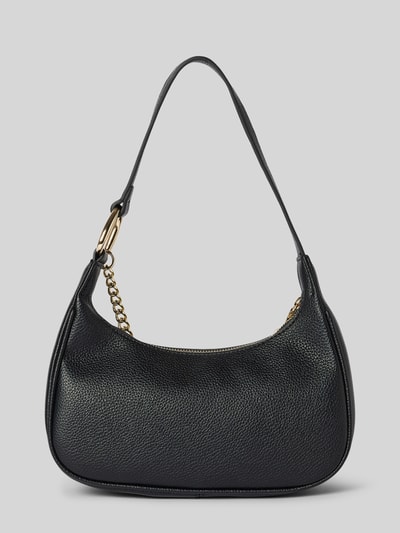 Seidenfelt Handtasche in unifarbenem Design Modell 'SVEDALA' Black 5