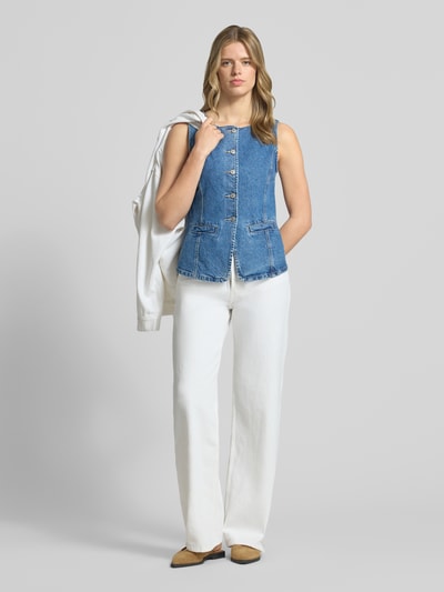 Gina Tricot jeansy o kroju boyfriend fit z wpuszczanymi kieszeniami Złamany biały 1