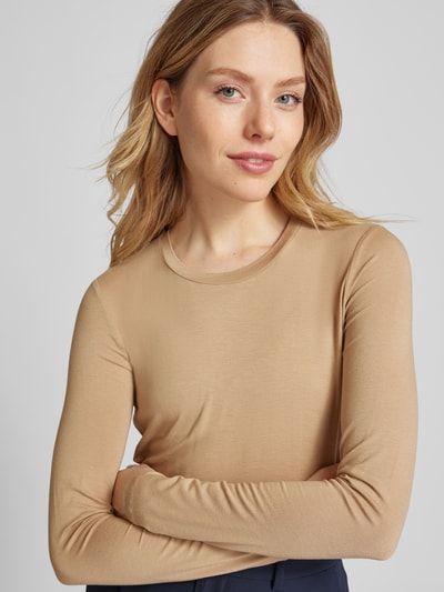 Weekend Max Mara Longsleeve mit Rundhalsausschnitt Modell 'MULTIE' Camel 3