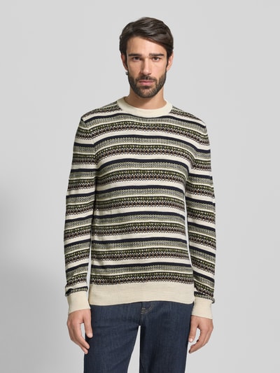 Barbour Loose fit gebreide pullover van puur katoen Offwhite - 4
