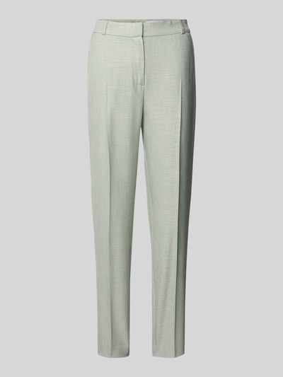 COMMA Slim fit stoffen broek van Viscosemix met Persplooien Mintgroen - 2