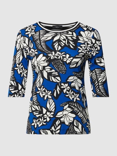 Marc Cain T-shirt met all-over print Koningsblauw - 2