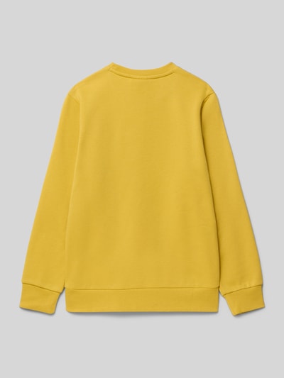 CHAMPION Sweatshirt mit Label-Print GELB 3