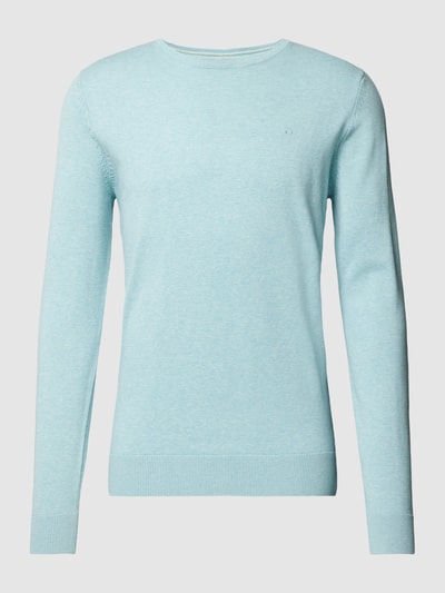 Tom Tailor Gebreide pullover met labelstitching, model 'BASIC' Mintgroen - 2