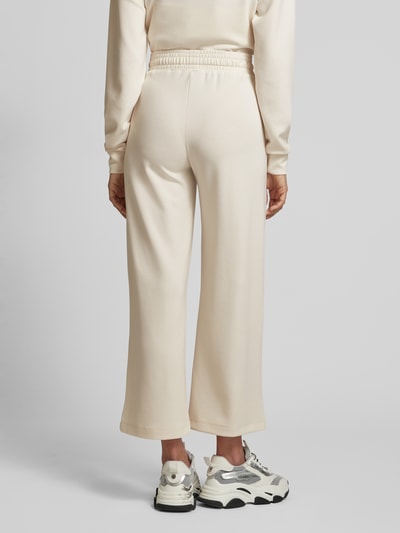 Soyaconcept Regular fit sweatpants met wijde pijpen, model 'Banu' Offwhite - 5