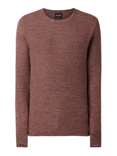 Only & Sons Pullover van mouliné  Donkerrood - 2