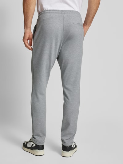 MCNEAL Regular Fit Sweatpants mit Strukturmuster Graphit Melange 5