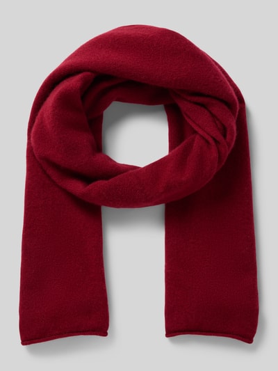Christian Berg Woman Schal aus Kaschmir mit Rollsaum Bordeaux 1