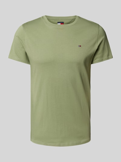 Tommy Jeans Regular fit T-shirt van puur katoen Olijfgroen - 2