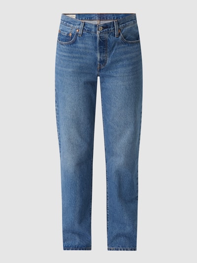 Levi's® Straight Fit Mid Rise Jeans aus Baumwolle Modell '501™' - Levi’s® x GNTM Jeansblau 2