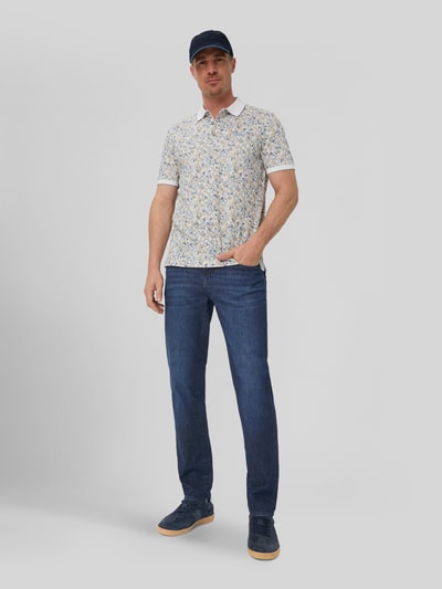 Brax Regular Fit Jeans aus Baumwoll-Kaschmir-Mix Modell 'Cadiz' Marine 1