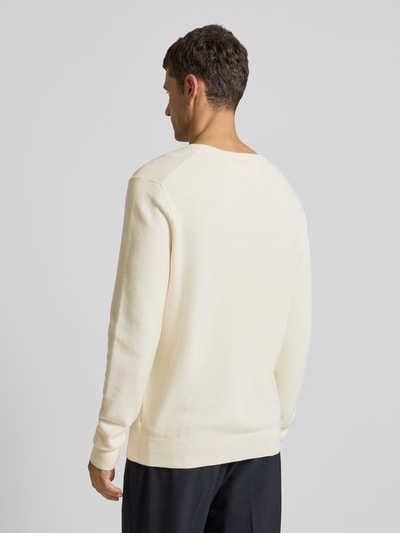 Tommy Hilfiger Gebreide pullover met logostitching Ecru - 5