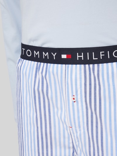 Tommy Hilfiger Pyjama mit Logo-Stitching Blau 2