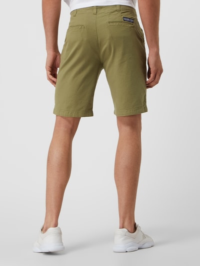 Colours & Sons Chino-Shorts mit Leinen-Anteil  Oliv 5