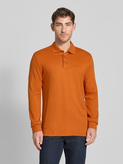 BOSS Regular fit poloshirt van puur katoen, model 'PADO 30' Oranje - 4