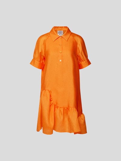 BAUM & PFERDGARTEN Minikleid mit Volantsaum Orange 2