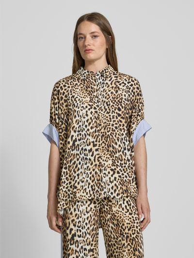 Emily Van den Bergh Hemdbluse in Überlänge Hellbraun 4