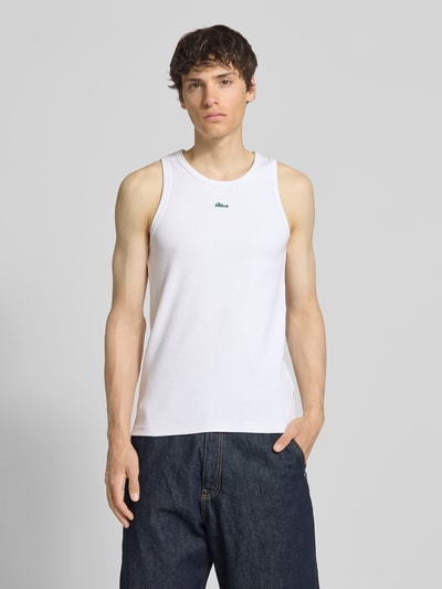 BLKVIS Tanktop in riblook met labelstitching Wit - 4